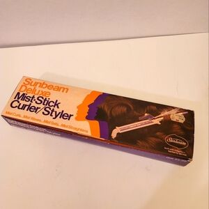 Sunbeam Deluxe Vintage hair curler/styler. New in box. 1975